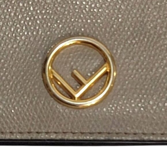 F is Fendi Leather Bi-fold Wallet 8M0387 Gray - Picture 2 of 10